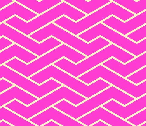 Seamless Pattern Weaving Isometry Vector Linear Geometric Stock Illustration