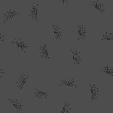 Seamless pattern web cobweb cartoon vector Stock Illustration