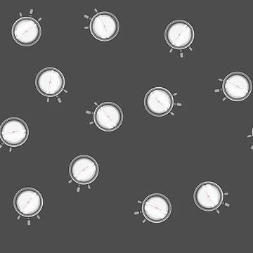 Seamless pattern web stopwatch cartoon vector Stock Illustration