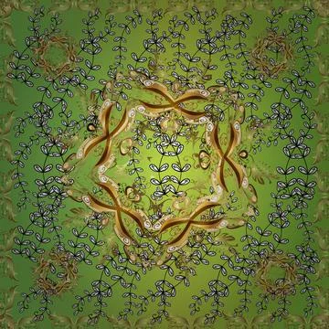 Seamless pattern for web, textile and wallpapers. Vector illustration. In simple Stock Illustration