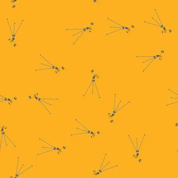 Seamless pattern webb telescope cartoon vector Stock Illustration