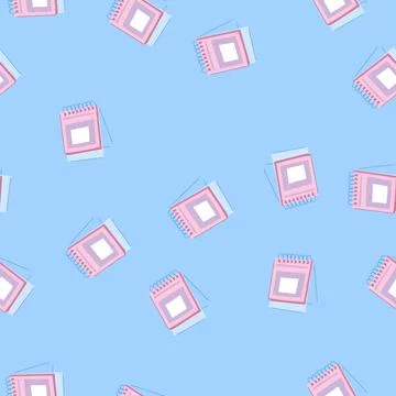 Seamless pattern week office calendar cartoon vector Stock Illustration