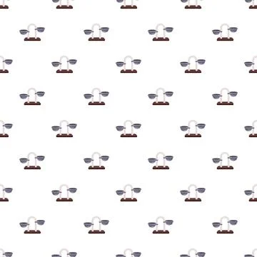Seamless pattern of weighing scales representing justice and law Stock Illustration