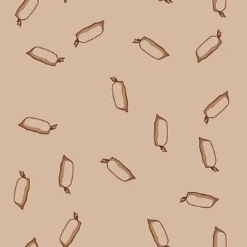 Seamless pattern weight sand bag cartoon vector Stock Illustration