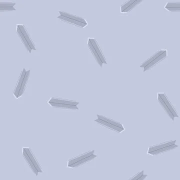 Seamless pattern welding steal beam cartoon vector Stock Illustration