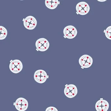 Seamless pattern west nautical compass cartoon vector Stockillustratie