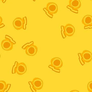Seamless pattern west sheriff badge cartoon vector Stock Illustration