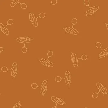 Seamless pattern western lasso cartoon vector 스톡 일러스트