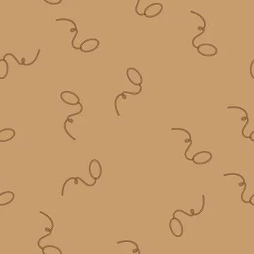 Seamless pattern western lasso cartoon vector Stock Illustration