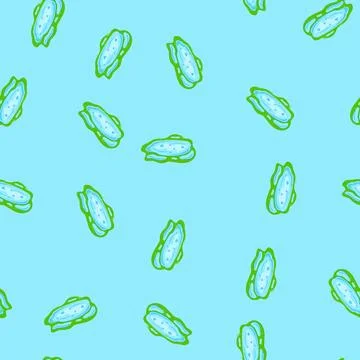Seamless pattern wet puddle cartoon vector イラスト素材