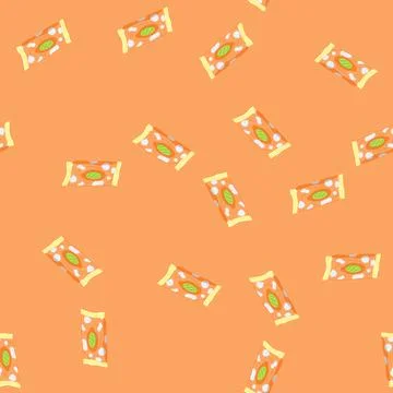 Seamless pattern wet water wipes cartoon vector Stock Illustration