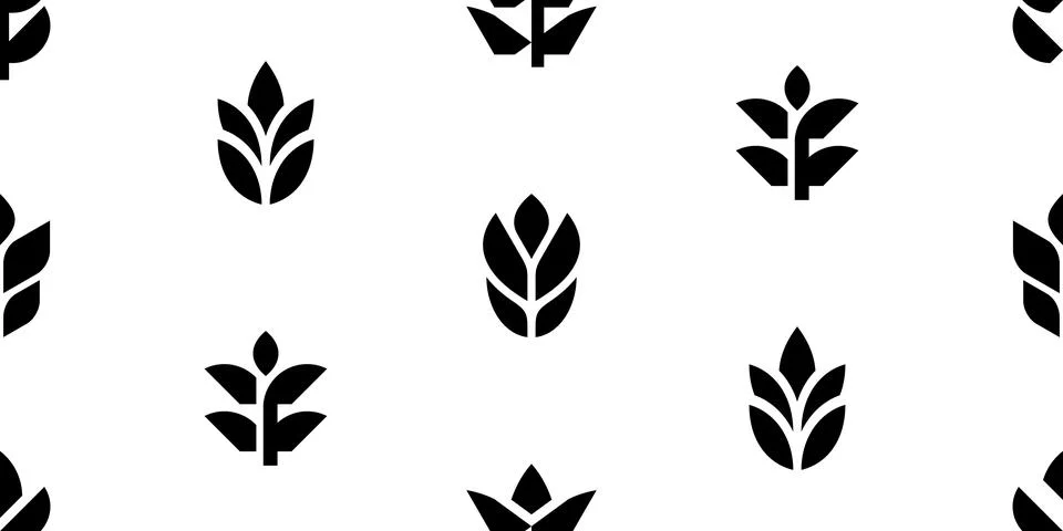 Seamless pattern with Wheat イラスト素材