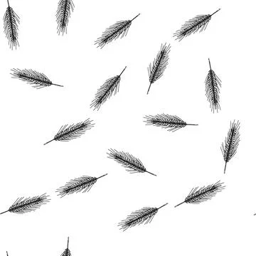 Seamless pattern wheat rye sketch hand drawn Stock Illustration
