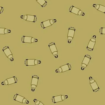 Seamless pattern wheels trolley bag cartoon vector Stockillustratie