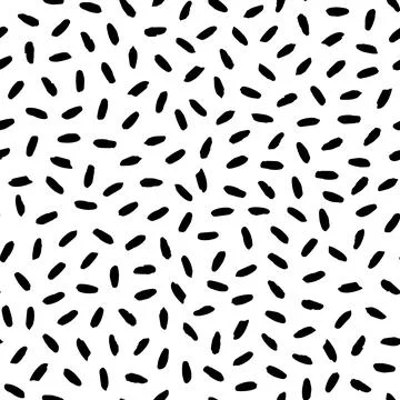 Seamless pattern with whimsical grunge ink strokes Stock Illustration