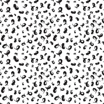 Seamless pattern with whimsical grunge strokes Stock Illustration
