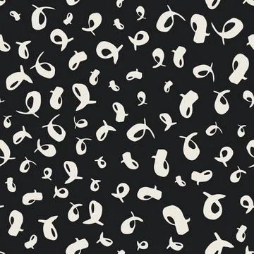 Seamless pattern with whimsical grunge strokes Illustrazione stock