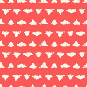 Seamless pattern with whimsical grunge strokes Stock Illustration