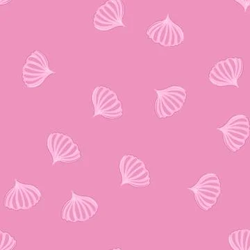 Seamless pattern whip meringue cartoon vector Stock Illustration