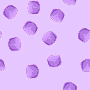 Seamless pattern whiskey ice cubes reusable cartoon vector Stock Illustration