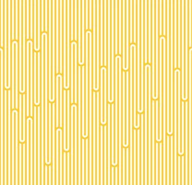 Seamless Pattern with White and Yellow ramen. Sea Waves Texture. Noodle and Stock Illustration