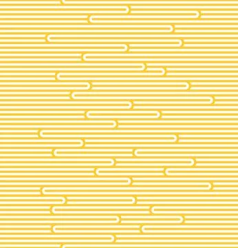 Seamless Pattern with White and Yellow ramen. Sea Waves Texture. Noodle and Stock Illustration