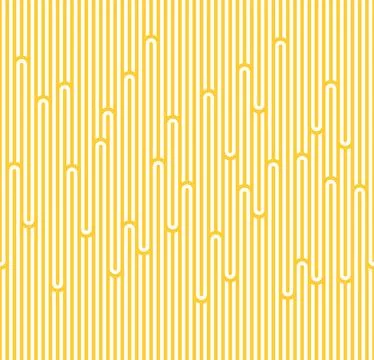 Seamless Pattern with White and Yellow ramen. Sea Waves Texture. Noodle and Stockillustratie