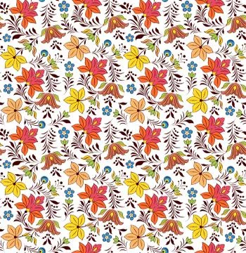 Seamless pattern on white background. Stock Illustration