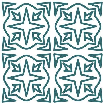 Seamless pattern on white background, simple floral pattern for textile, flat Illustrazione stock