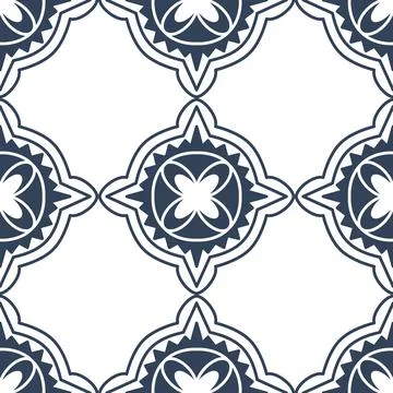 Seamless pattern on white background, simple floral pattern for textile Stock Illustration