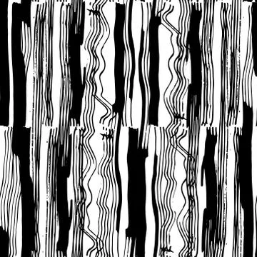 Seamless pattern white black vertical lines chalk grid design abstract simple 스톡 일러스트
