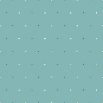 Seamless pattern with white cherry flowers on branch with leaves on blue Illustrazione stock