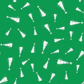 Seamless pattern white Christmas tree from circles. New Year vector illustration Stock Illustration