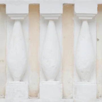 Seamless pattern of white concrete pillars Stock Photos