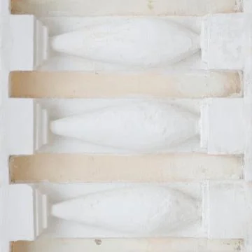 Seamless pattern of white concrete pillars Stock Photos