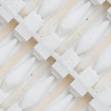 Seamless pattern of white concrete pillars Stock Photos