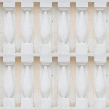 Seamless pattern of white concrete pillars Stock Photos