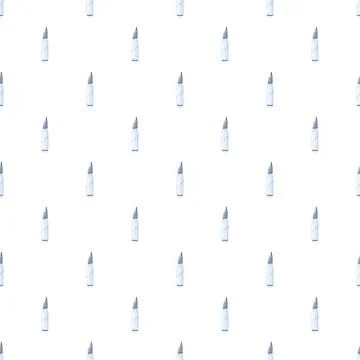 Seamless pattern of white correction fluid dispensers Stock Illustration