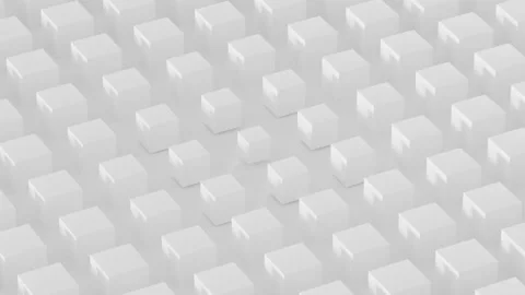 Seamless Pattern of White Cubes 4k 60fps looping animation Video stock 304716625
