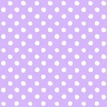 Seamless pattern with white dots on a purple background. Stock Illustration