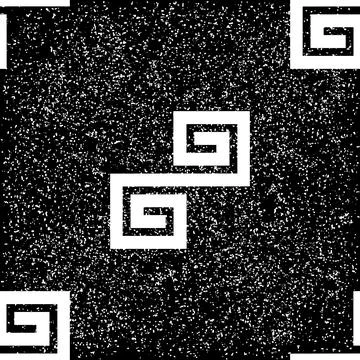 Seamless pattern with white geometric forms texture 1  8050 Illustrazione stock