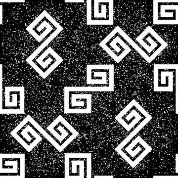 Seamless pattern with white geometric forms texture 9  8062 イラスト素材