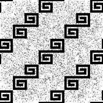 Seamless pattern with white geometric forms texture 3  8154 库存插图