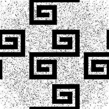 Seamless pattern with white geometric forms texture 6  8157 Illustrazione stock