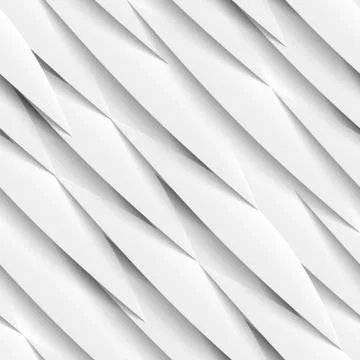 Seamless pattern of white paper elements with drop shadows Stock Illustration