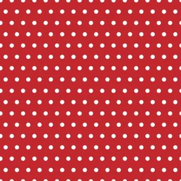 Seamless pattern with white polka dots Stock Illustration