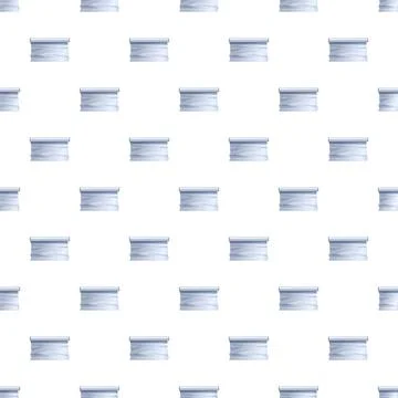 Seamless pattern of white roll up projector screens Stock Illustration