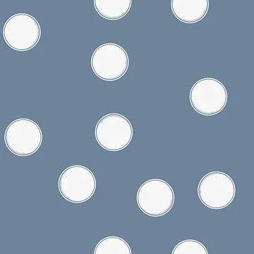 Seamless pattern White round breast pad for nursing mothers Stock Illustration