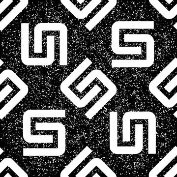 Seamless pattern with white S letter texture 7  8071 Stock Illustration