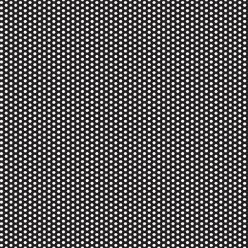 Seamless pattern. White small hexagons on a black background. Stock Illustration